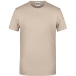 Pánské tričko z bio bavlny James+Nicholson 8008 - Stone XL