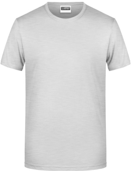 Pánské tričko z bio bavlny James+Nicholson 8008 - Ash XXL