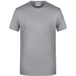 Pánské tričko z bio bavlny James+Nicholson 8008 - Steel grey S
