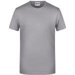 Pánské tričko z bio bavlny James+Nicholson 8008 - Steel grey S