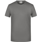 Pánské tričko z bio bavlny James+Nicholson 8008 - Mid grey M