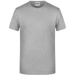 Pánské tričko z bio bavlny James+Nicholson 8008 - Grey heather XL