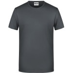 Pánské tričko z bio bavlny James+Nicholson 8008 - Graphite XXL