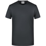 Pánské tričko z bio bavlny James+Nicholson 8008 - Black S