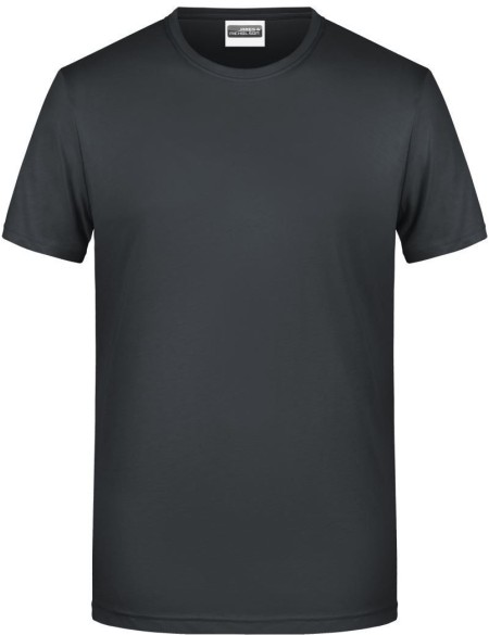 Pánské tričko z bio bavlny James+Nicholson 8008 - Black M