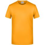 Pánské tričko z bio bavlny James+Nicholson 8008 - Gold yellow XL