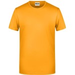 Pánské tričko z bio bavlny James+Nicholson 8008 - Gold yellow 3XL