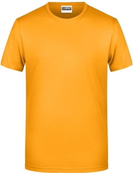 Pánské tričko z bio bavlny James+Nicholson 8008 - Gold yellow 3XL