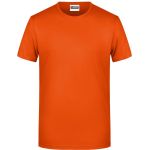 Pánské tričko z bio bavlny James+Nicholson 8008 - Dark orange XL