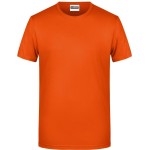 Pánské tričko z bio bavlny James+Nicholson 8008 - Dark orange XL