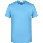 Pánské tričko z bio bavlny James+Nicholson 8008 - Sky blue XL