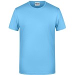 Pánské tričko z bio bavlny James+Nicholson 8008 - Sky blue XL