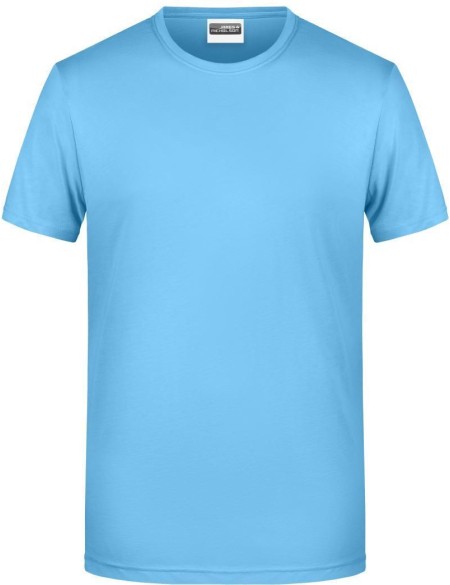 Pánské tričko z bio bavlny James+Nicholson 8008 - Sky blue XL