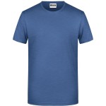 Pánské tričko z bio bavlny James+Nicholson 8008 - Light denim melange M
