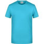 Pánské tričko z bio bavlny James+Nicholson 8008 - Turquoise L