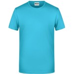Pánské tričko z bio bavlny James+Nicholson 8008 - Turquoise XXL