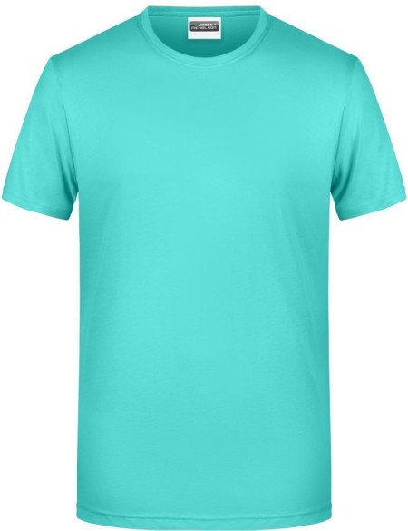 Pánské tričko z bio bavlny James+Nicholson 8008 - Mint 3XL
