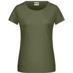 Dámské tričko z bio bavlny James+Nicholson 8007 - Olive XS