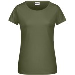 Dámské tričko z bio bavlny James+Nicholson 8007 - Olive L
