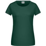 Dámské tričko z bio bavlny James+Nicholson 8007 - Dark green S