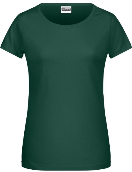 Dámské tričko z bio bavlny James+Nicholson 8007 - Dark green M