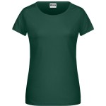 Dámské tričko z bio bavlny James+Nicholson 8007 - Dark green XXL