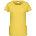 Dámské tričko z bio bavlny James+Nicholson 8007 - Yellow L