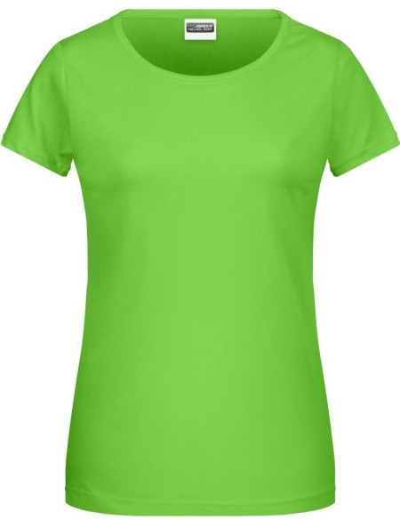 Dámské tričko z bio bavlny James+Nicholson 8007 - Lime green XS
