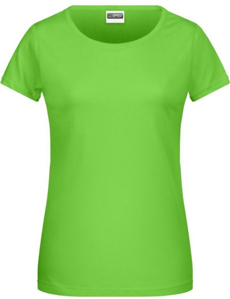 Dámské tričko z bio bavlny James+Nicholson 8007 - Lime green M