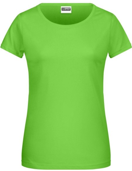 Dámské tričko z bio bavlny James+Nicholson 8007 - Lime green L
