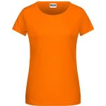 Dámské tričko z bio bavlny James+Nicholson 8007 - Oranžová M