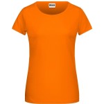 Dámské tričko z bio bavlny James+Nicholson 8007 - Oranžová L