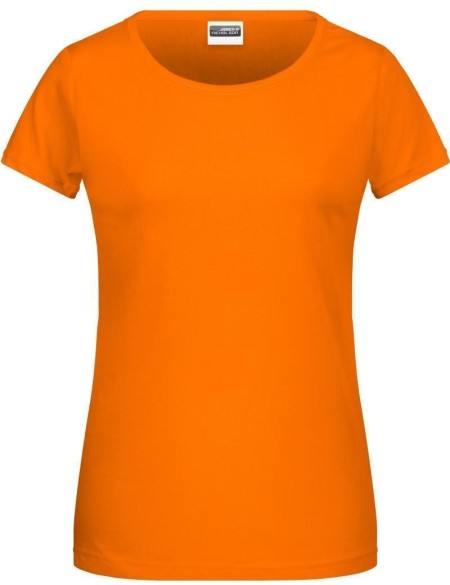 Dámské tričko z bio bavlny James+Nicholson 8007 - Oranžová XXL