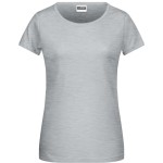 Dámské tričko z bio bavlny James+Nicholson 8007 - Grey heather S