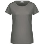 Dámské tričko z bio bavlny James+Nicholson 8007 - Mid grey XS
