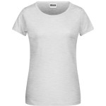 Dámské tričko z bio bavlny James+Nicholson 8007 - Ash XXL