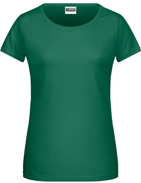 Dámské tričko z bio bavlny James+Nicholson 8007 - Irish green XL