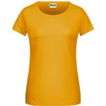 Dámské tričko z bio bavlny James+Nicholson 8007 - Gold yellow L