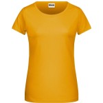Dámské tričko z bio bavlny James+Nicholson 8007 - Gold yellow XS