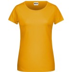 Dámské tričko z bio bavlny James+Nicholson 8007 - Gold yellow M
