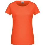 Dámské tričko z bio bavlny James+Nicholson 8007 - Coral XS