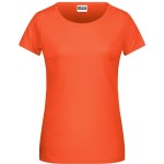 Dámské tričko z bio bavlny James+Nicholson 8007 - Coral S
