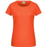 Dámské tričko z bio bavlny James+Nicholson 8007 - Coral M