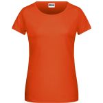 Dámské tričko z bio bavlny James+Nicholson 8007 - Dark orange XS