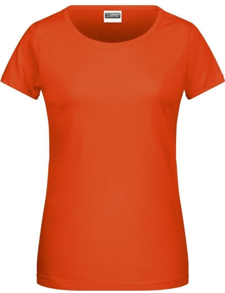 Dámské tričko z bio bavlny James+Nicholson 8007 - Dark orange S