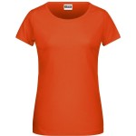 Dámské tričko z bio bavlny James+Nicholson 8007 - Dark orange M