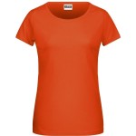 Dámské tričko z bio bavlny James+Nicholson 8007 - Dark orange XXL