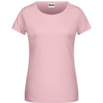 Dámské tričko z bio bavlny James+Nicholson 8007 - Soft pink L