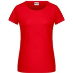 Dámské tričko z bio bavlny James+Nicholson 8007 - Tomato XS