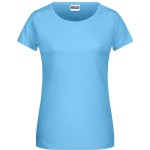 Dámské tričko z bio bavlny James+Nicholson 8007 - Sky blue M